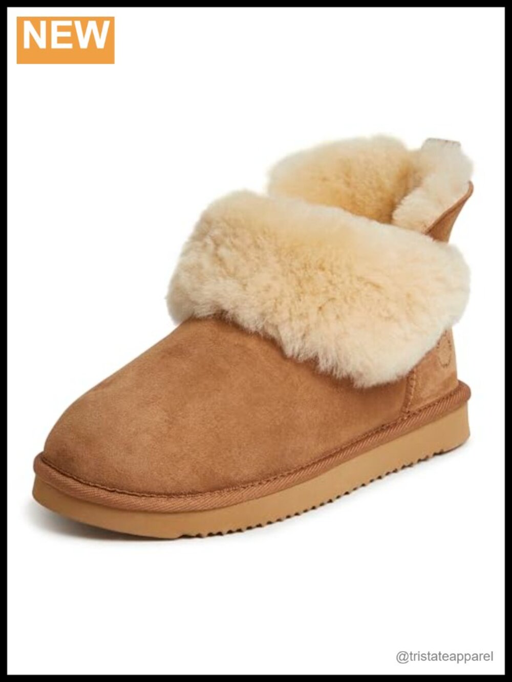 Shearling Water Resistant Foldover Boot Slipper Indoor Outdoor